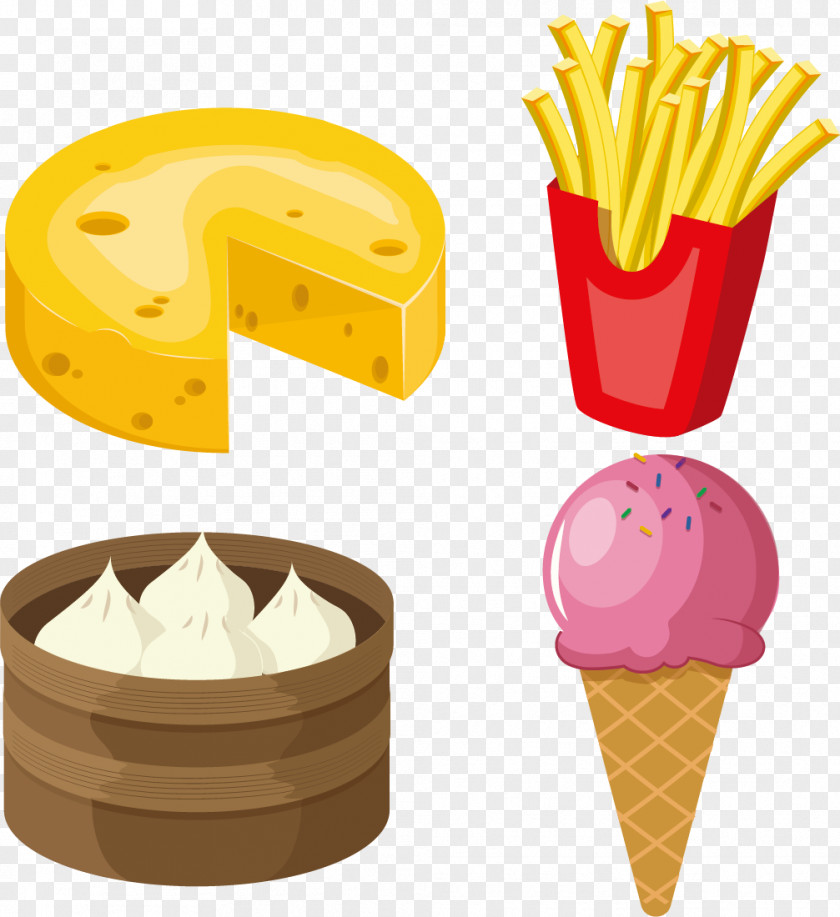 Cheese Cheesecake Ice Cream Cone PNG