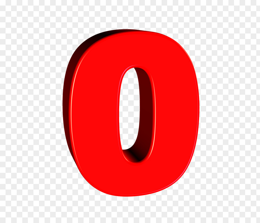 Number 0 Logo Red Circle PNG