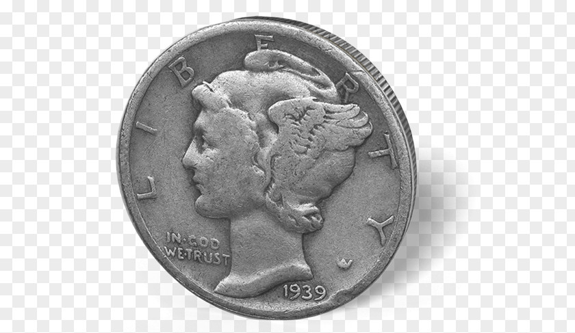 Silver Dime Bullion Coin Libertad PNG