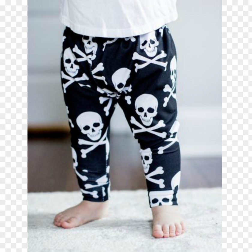 Skull Print Leggings Jeans PNG