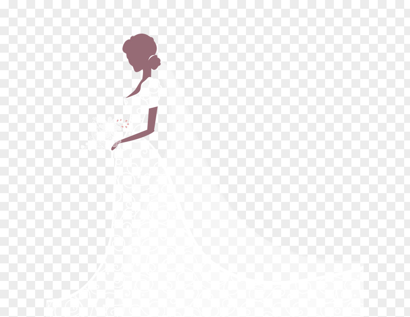 Wear Wedding Bride Vector Material Angle Pattern PNG