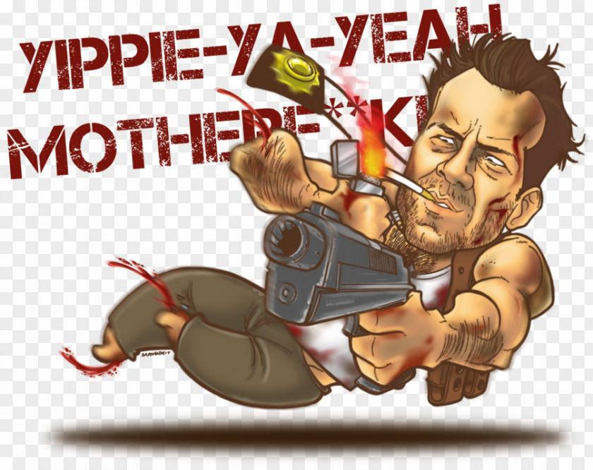 Bruce Willis John McClane Die Hard Film Poster Art PNG