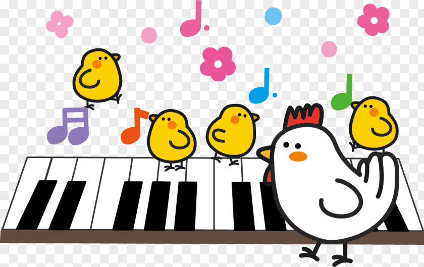 Chicken Illustration Text Choir New Year PNG