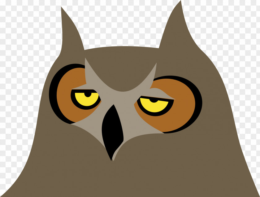 Cute Owl Smiley Clip Art PNG