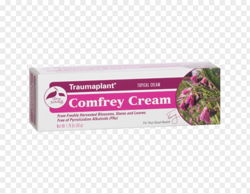 EuroPharma Terry Naturally Traumaplant Comfrey Cream Topical Medication Herb PNG
