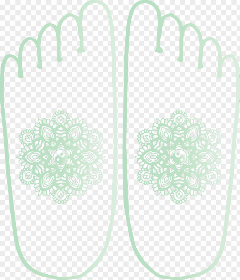 Green Pattern Shoe Meter PNG