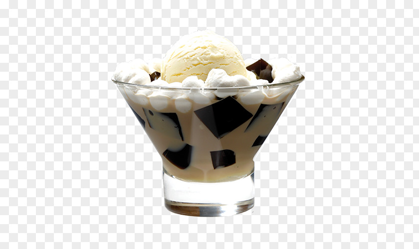 Ice Cream Sundae Chocolate Tempura Liqueur Coffee PNG