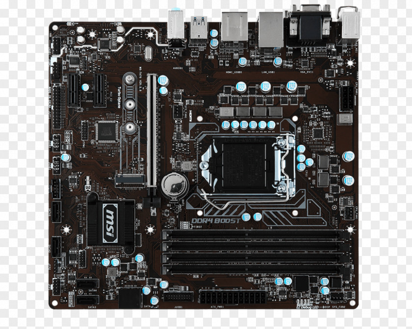 Intel LGA 1151 MSI B250M PRO-VDH Motherboard MicroATX PNG