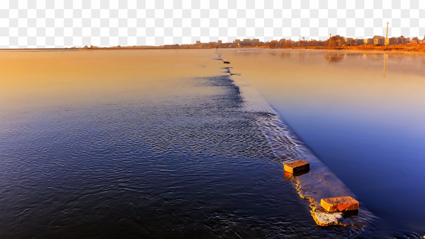 Shanxi Jinyang Lake At Dusk Four Taiyuan Fukei Wallpaper PNG