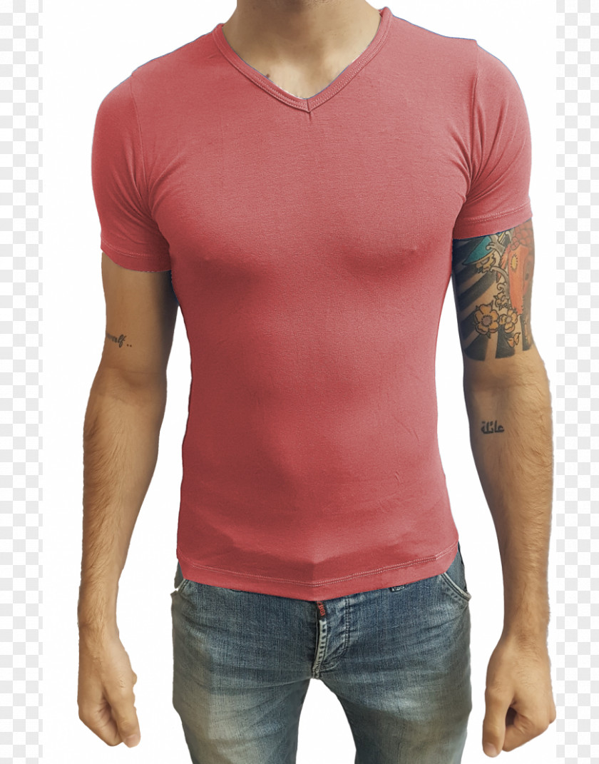 T-shirt Sleeve Green Collar PNG