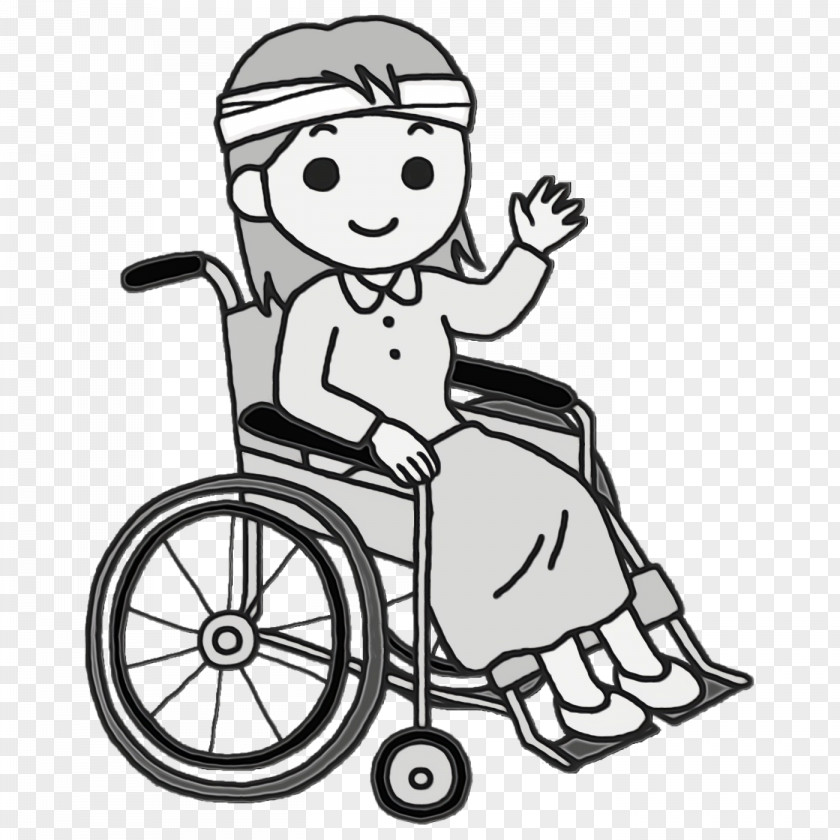 Wheelchair Bicycle Male Line Behavior PNG