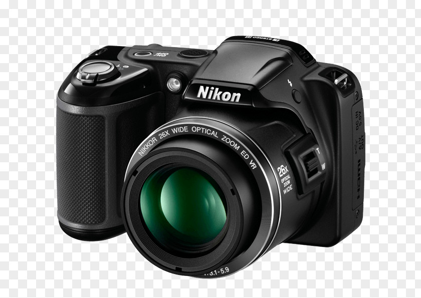 720pBlack Nikon COOLPIX L810Camera L120 Point-and-shoot Camera Coolpix L340 20.2 MP Compact Digital PNG