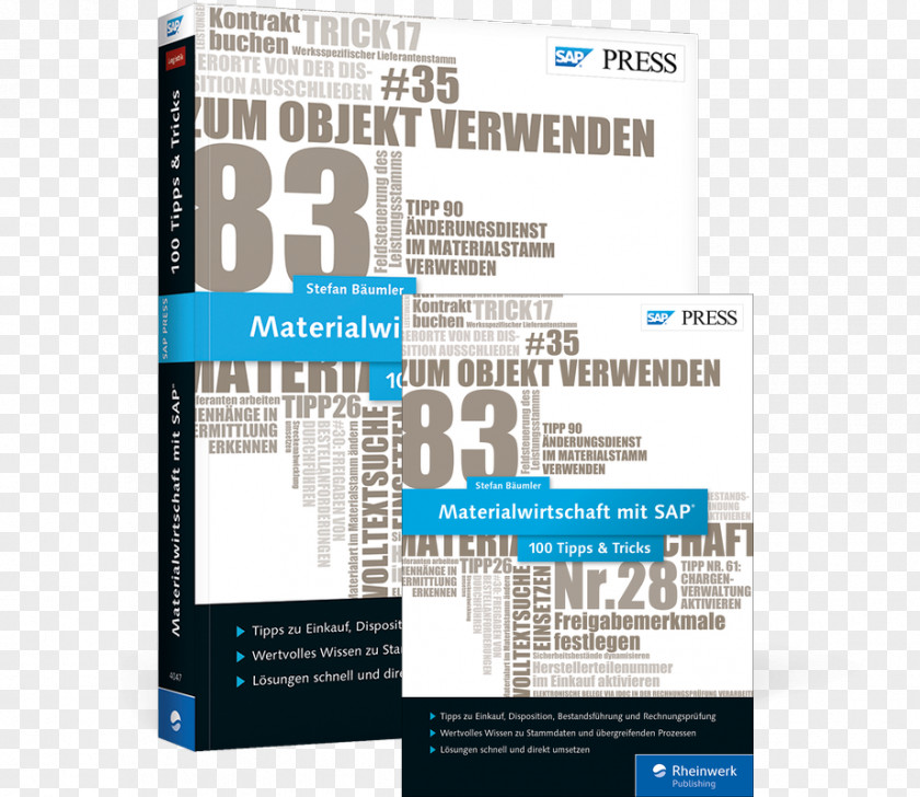 Book Materialwirtschaft Mit SAP − 100 Tipps Et Tricks Font Text Typeface PNG
