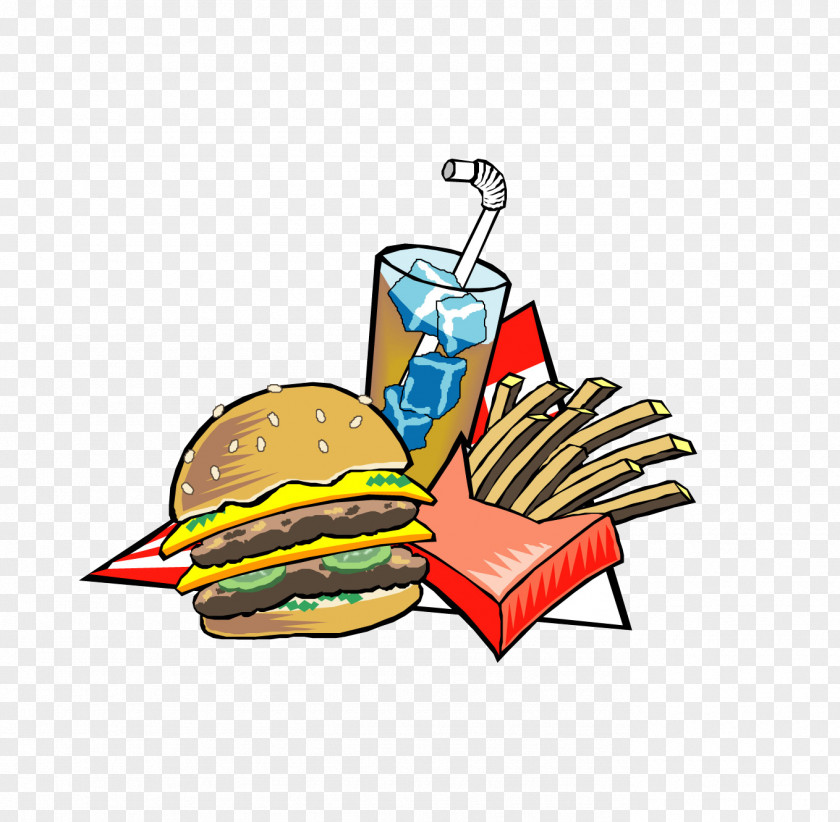 Burger And Fries Hamburger Fast Food Eating Clip Art PNG