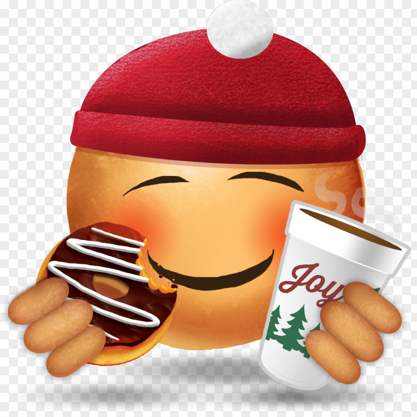 Celebration Holiday Dunkin' Donuts Emoji Emoticon Smiley PNG