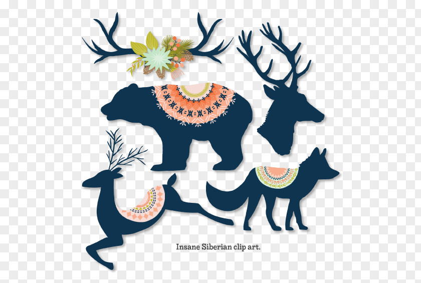Reindeer Sticker Clip Art PNG