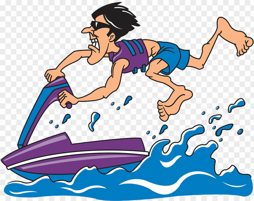 Stimulated By The Water Motorcycle Race Personal Craft Jet Ski Jetboat Clip Art PNG