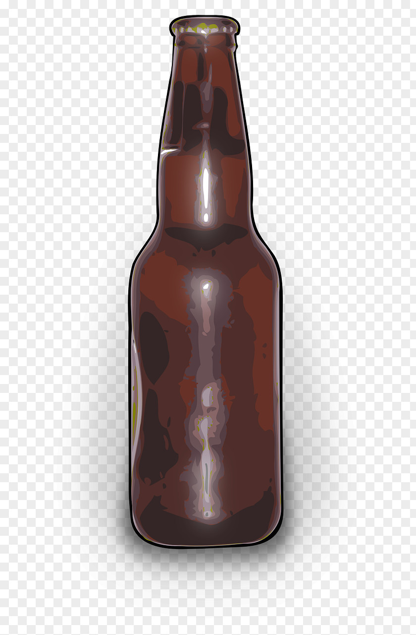 Brown Bottle Beer Glass Caramel Color PNG