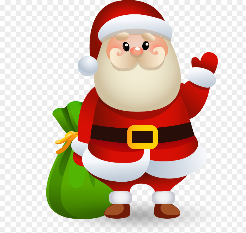 Christmas Santa Claus Vector Material Clip Art PNG