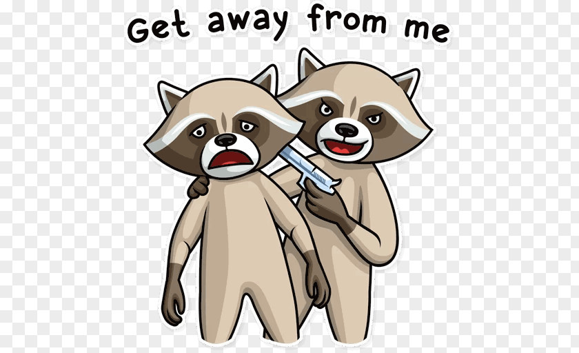 Dog Raccoon Telegram Sticker Clip Art PNG