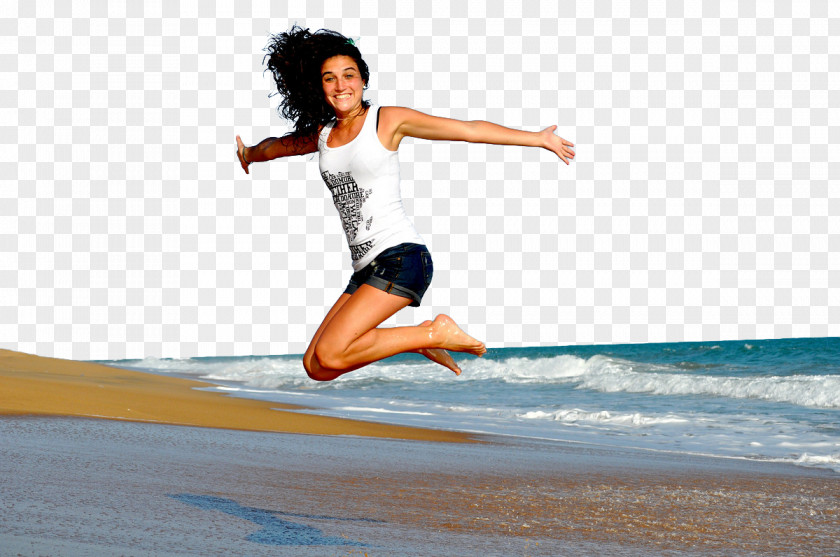 Seaside Jumping Woman Acupuncture Alternative Health Services Health, Fitness And Wellness Medicine PNG