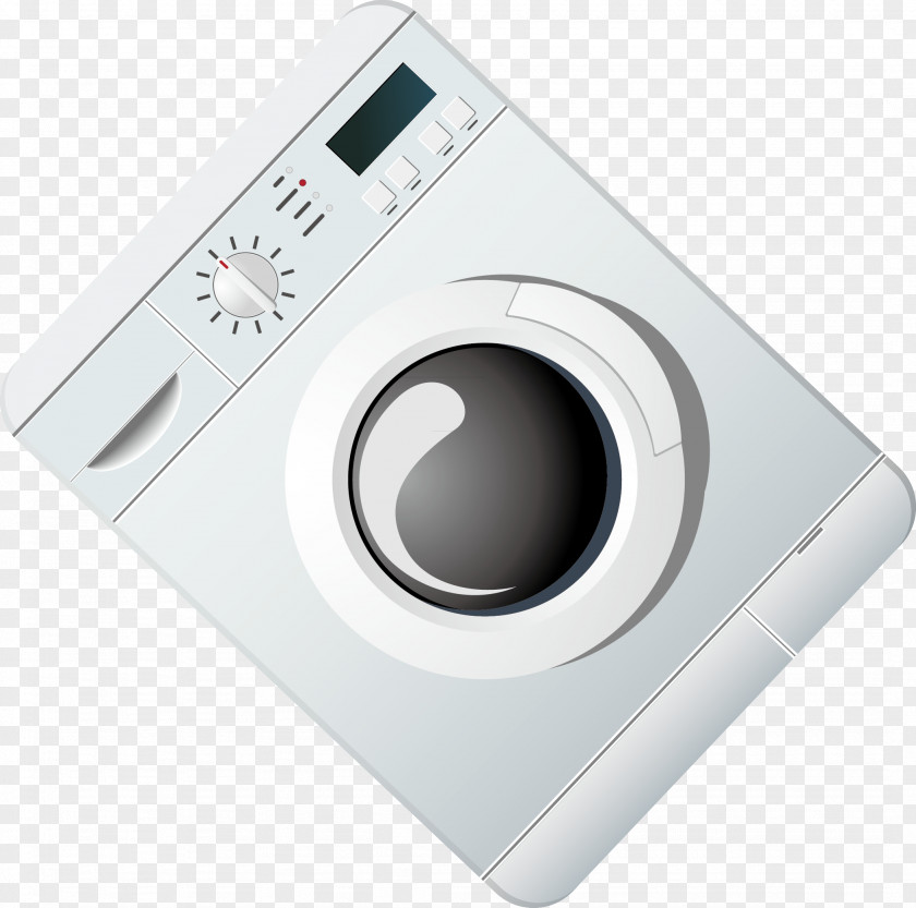 Washing Machine Decorative Design Vector PNG