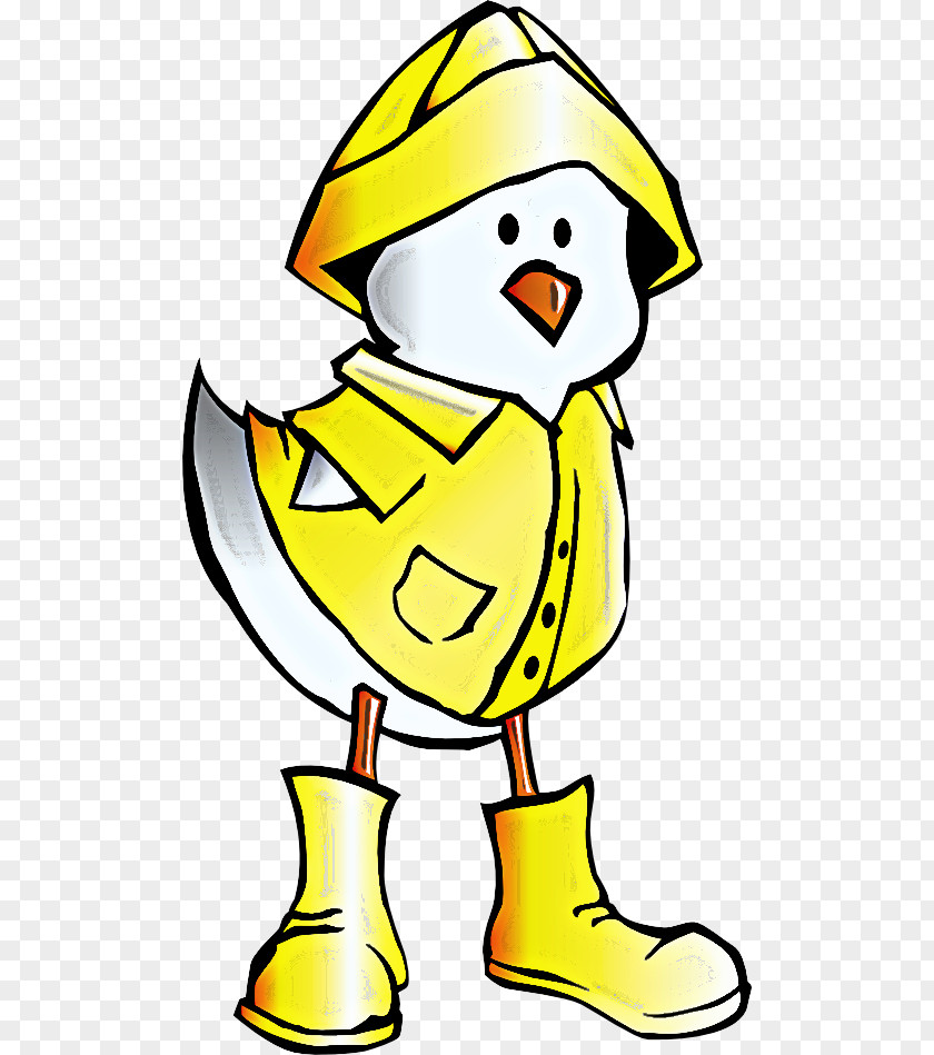 White Yellow Cartoon Bird Line PNG