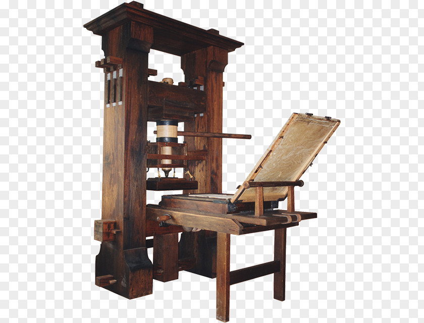 Gutenberg Bible Museum Paper Printing Press PNG