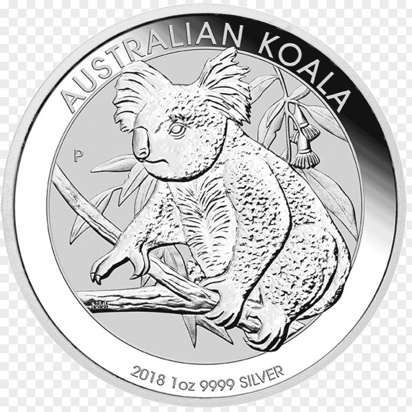 Silver Coin Perth Mint Platinum Koala Bullion PNG