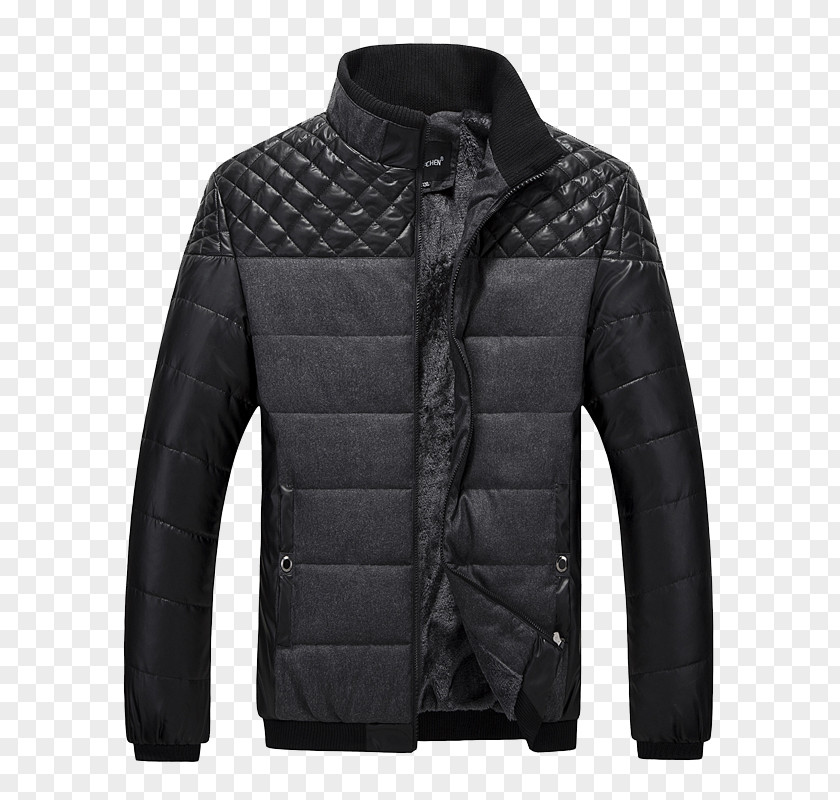 Black Velvet Jacket Coat Daunenjacke Fashion Outerwear PNG