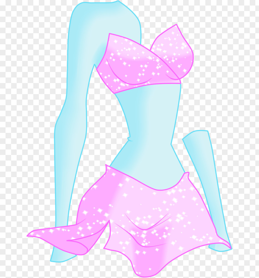 Dress Shoulder Pink M Clip Art PNG