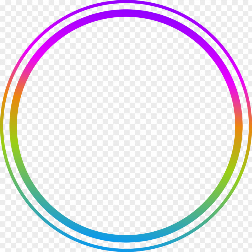 Hand Painted Colorful Circle Ring PNG