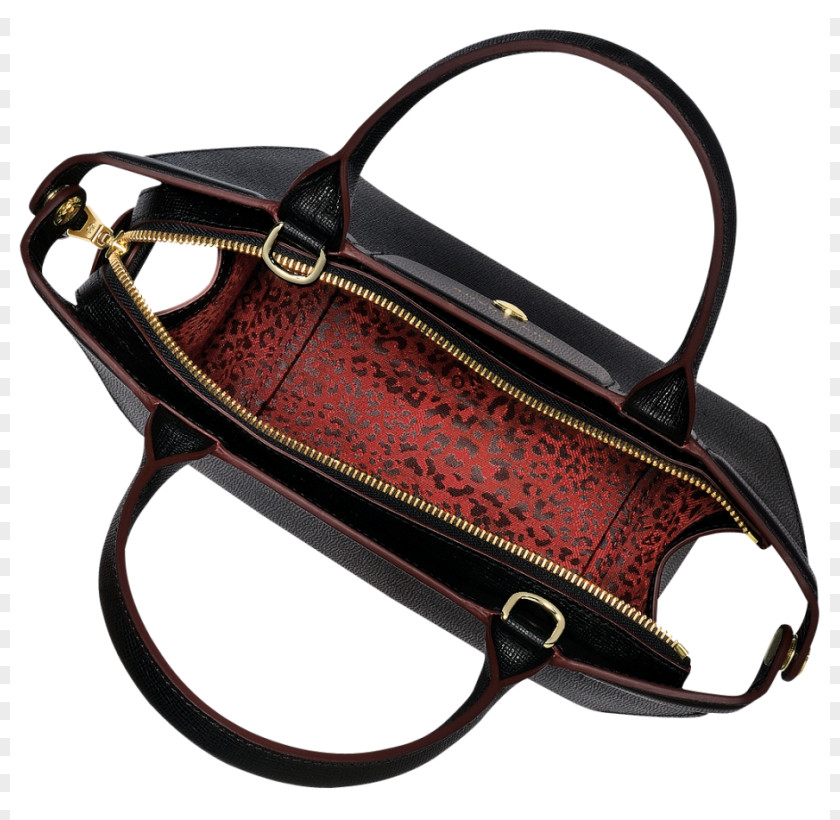Longchamp Pliage Handbag Zipper Leather Snap Fastener PNG
