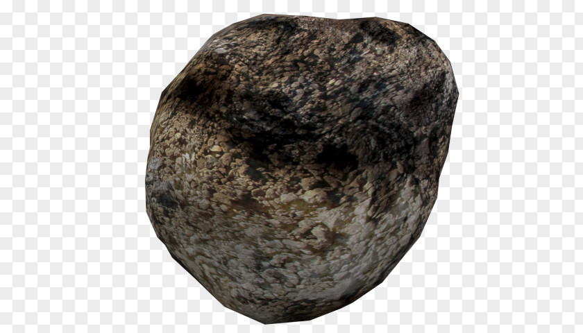 Low Poly Planet Igneous Rock Fur Boulder PNG