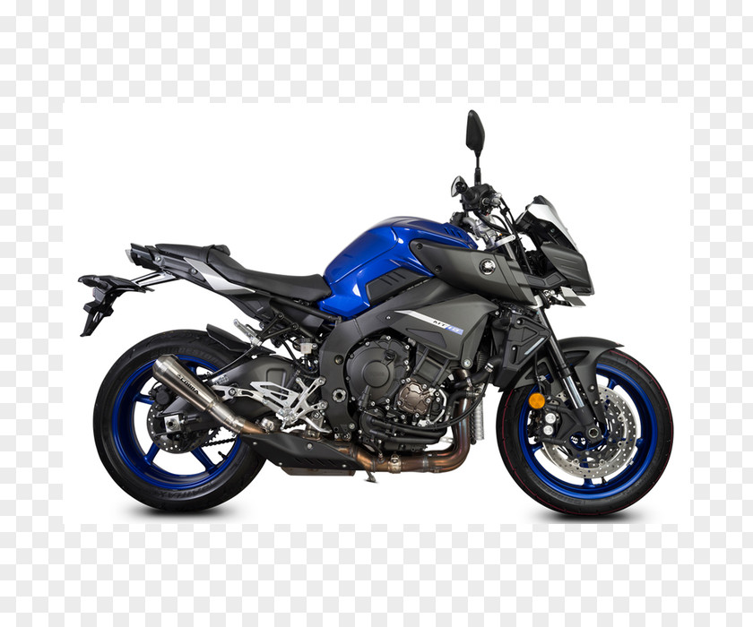 Motorcycle Yamaha MT-10 Exhaust System Muffler Motor Company PNG