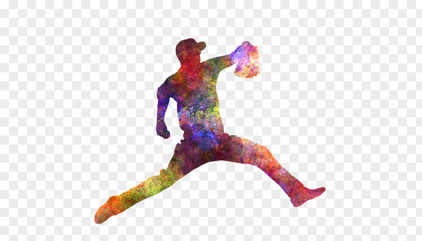 Throwing Baseball Player Hit Art PNG