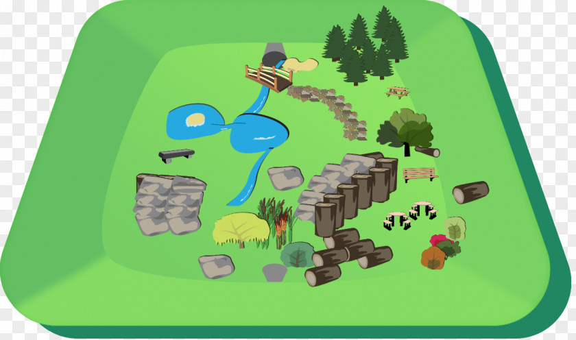 Ecological Park Game Cartoon PNG
