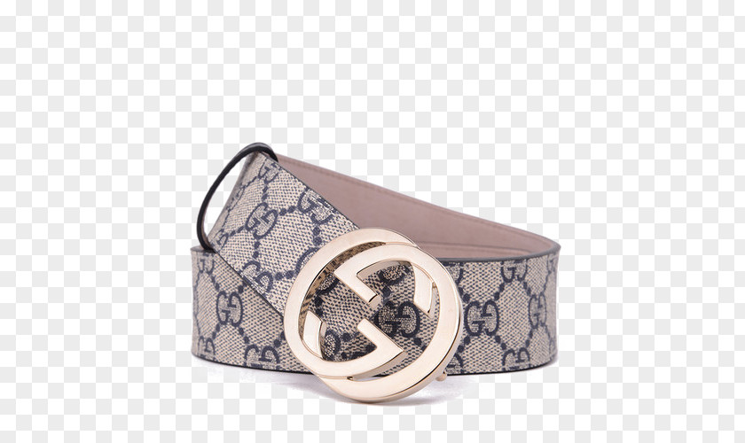 Gucci Neutral Leather Belt Buckle PNG