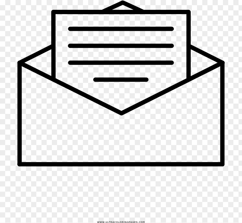 Rectangle Line Art Icon Email PNG