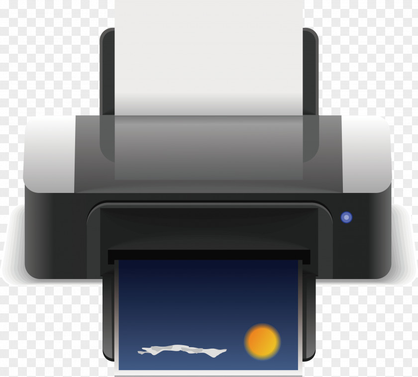 Vector Printer Paper Multi-function Copying Office PNG