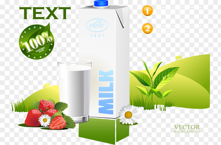 Drink Raw Milk Poster Graphic Design PNG