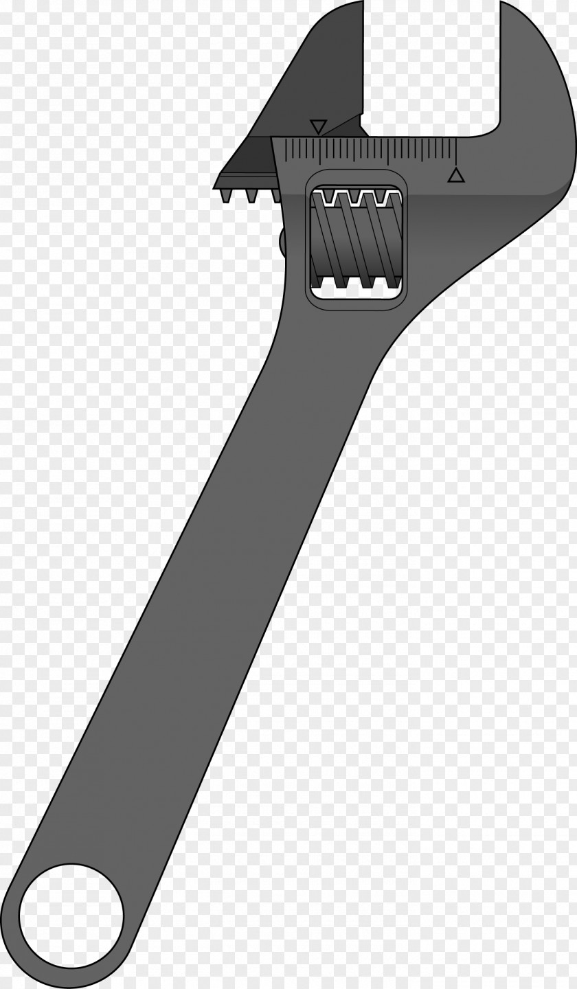 Vector Wrench Pipe Adjustable Spanner Hand Tool Clip Art PNG