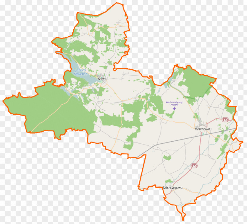 Map Konradowo, Wschowa County Locator Gmina Szlichtyngowa PNG