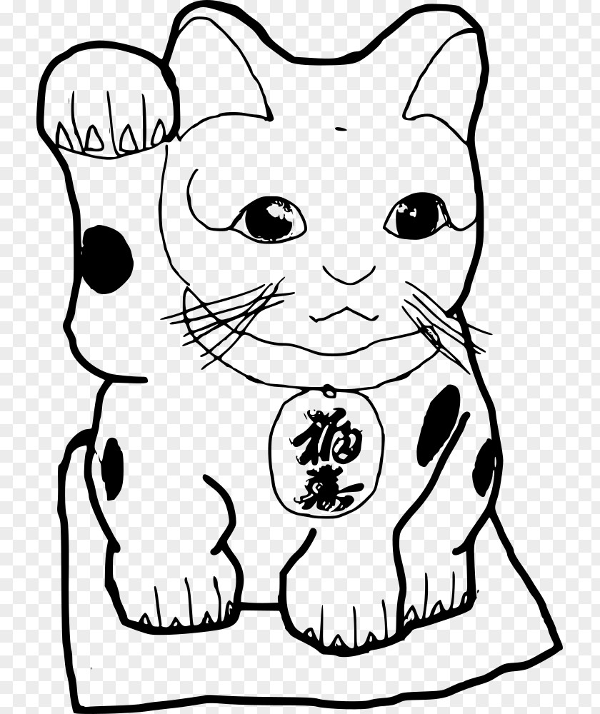 Cat Maneki-neko Drawing Clip Art PNG