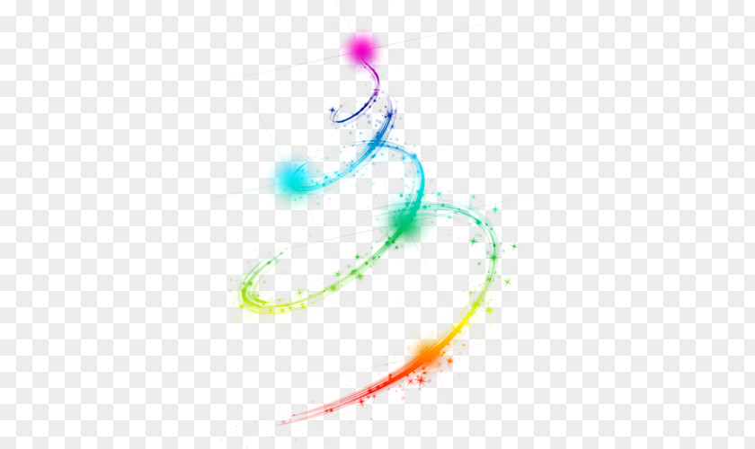 Colorful Spiral Band Of Light Clip Art PNG