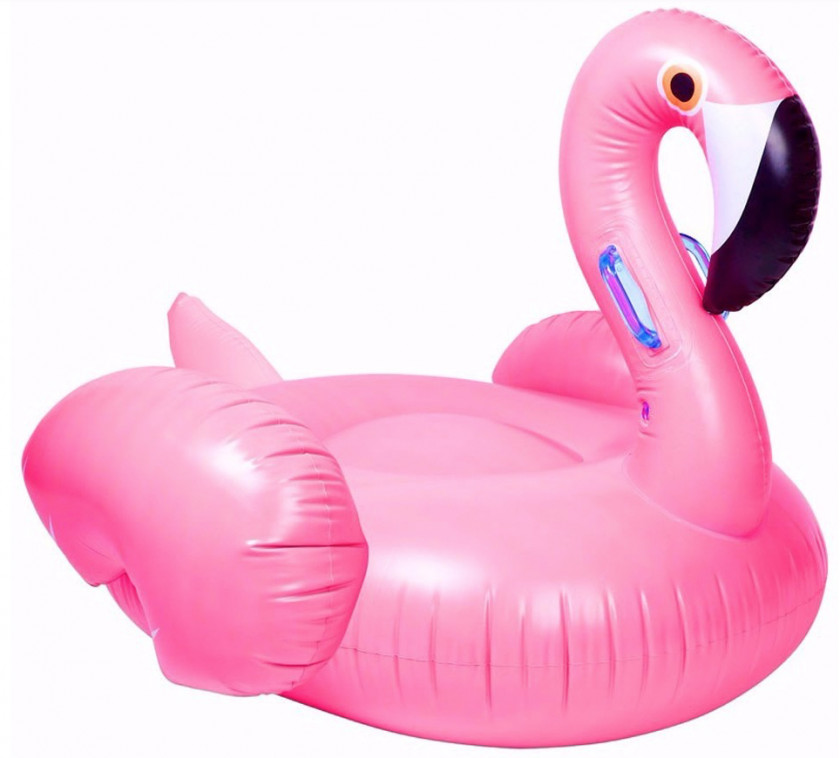 Flamingo Swimming Pool Inflatable Swim Ring Toy Pink PNG