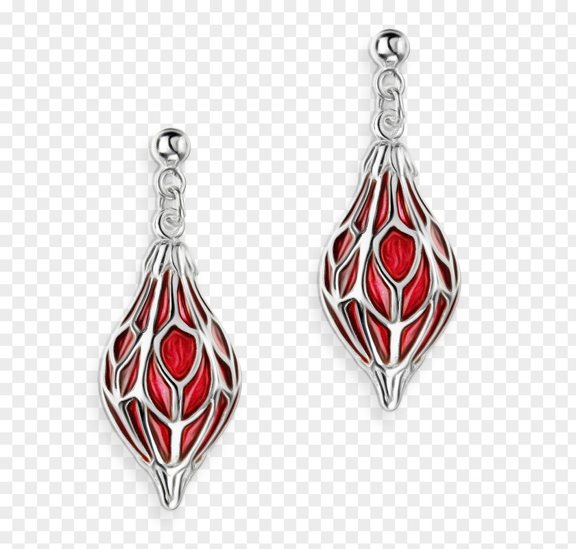 Gemstone Metal Earrings Jewellery Red Fashion Accessory Silver PNG