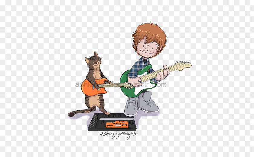 Guitar Cartoon Figurine PNG