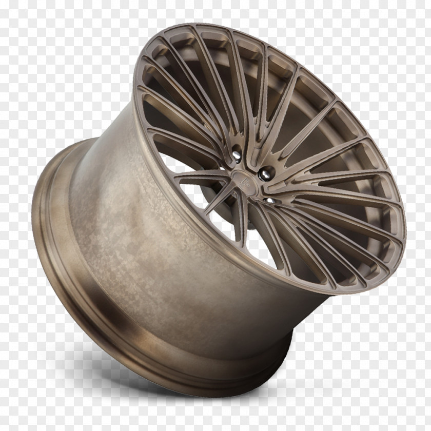 Matte Alloy Wheel Rotiform, LLC. Rim Bronze PNG