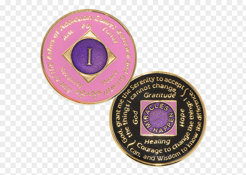 Medal Narcotics Anonymous Alcoholics Sobriety Coin PNG